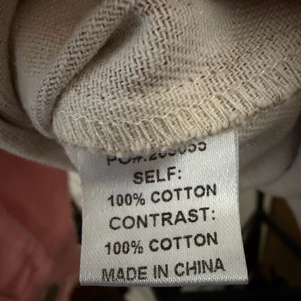 BiBi Cream and Pink Checkered Button Down Shirt - Picture 5 of 5